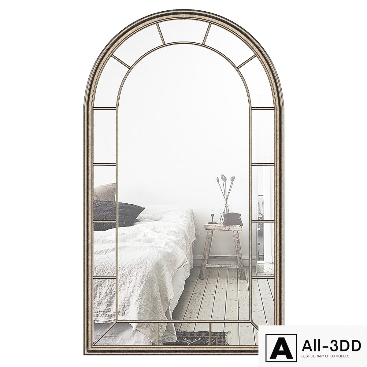 Mirror-arch Florence F1596ABR modern interior 3D model Mirror-arch Florence F1596ABR