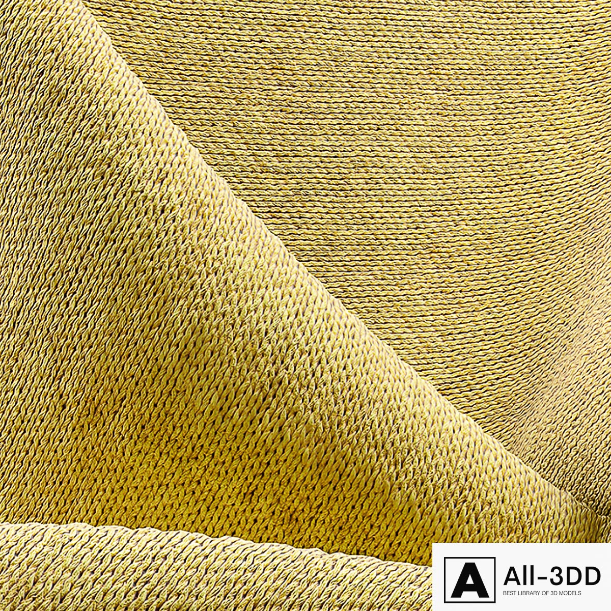 Knitted fabric modern interior 3D model Knitted fabric