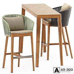 MOOD BAR Chair, MOOD High Table by Tribu