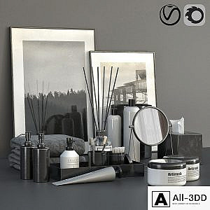 RICHTER, Black decorative set