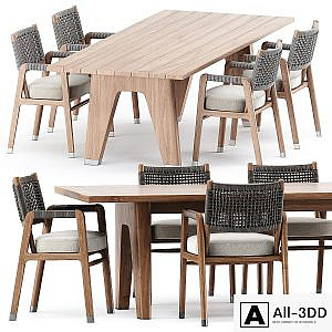 ORTIGIA CHAIR and MONREALE TABLE by flexform