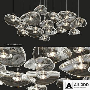 Terzani manta chandelier