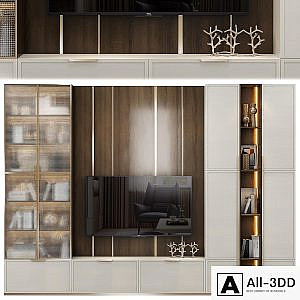 Neoclassical TV wall 010