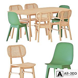 IKEA VOXLOV table and chairs