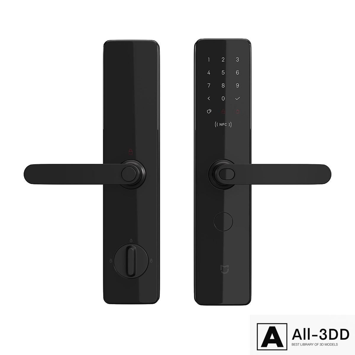 Xiaomi Mijia Smart Door Lock modern interior 3D model Xiaomi Mijia Smart Door Lock