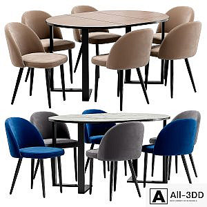 Melody dining chair and Sheffilton table