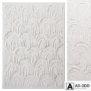 Abstract plaster painting