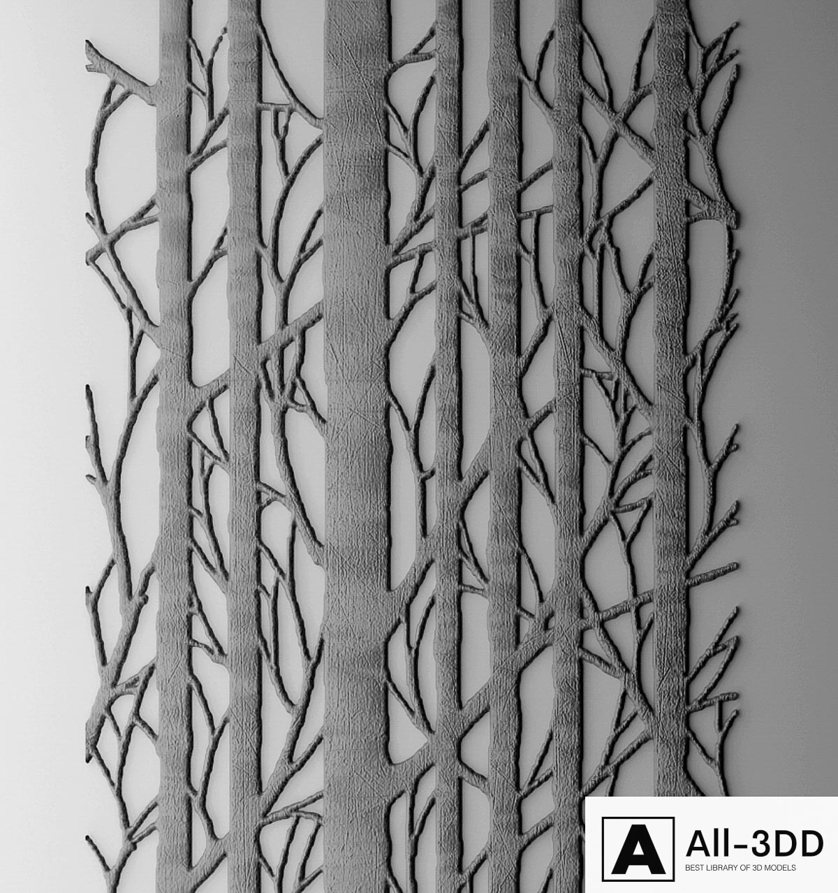 Decor for wall. Panel. 3D modern interior 3D model Decor for wall. Panel. 3D