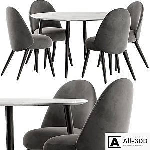 Esstisch Chantilly table and Identites chairs