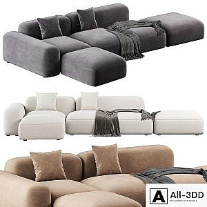 Customizable Sofa Lapis E019