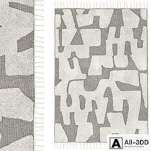 Wool and cotton carpet Launity