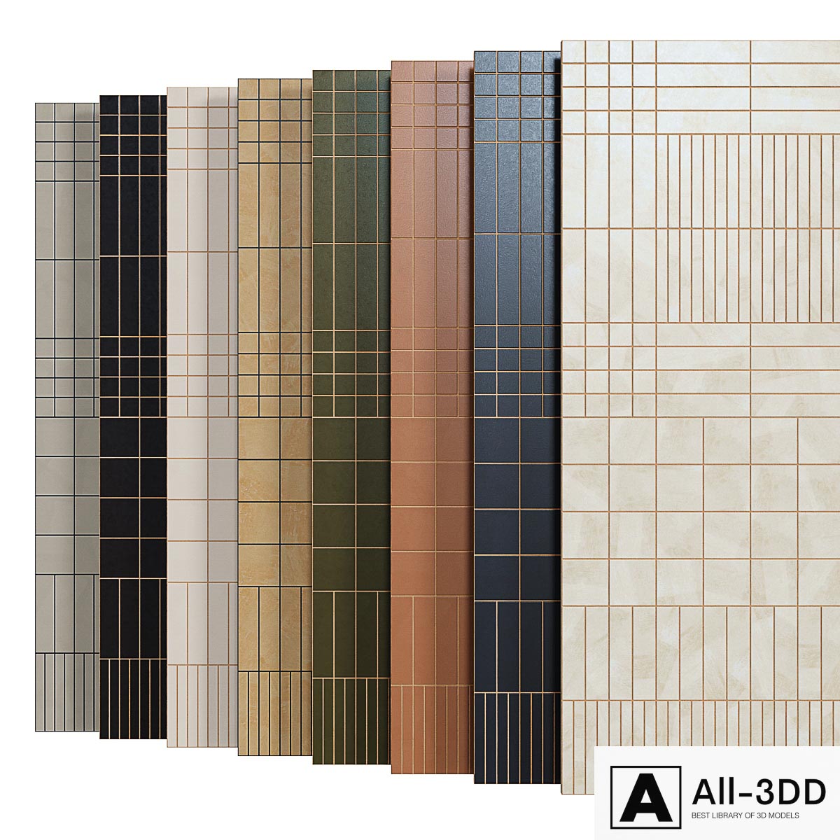 Tiles WOW Raster modern interior 3D model Tiles WOW Raster