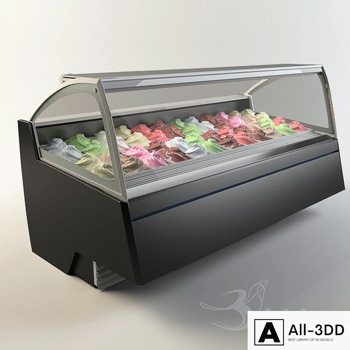 Gelostandard - Elite Freezer modern interior 3D model Gelostandard - Elite Freezer