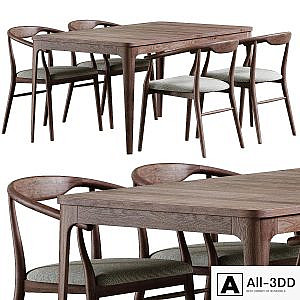 New York Table and Turin Chair by deephouse