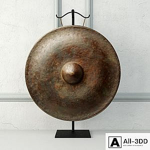 19th Century Laos Bronze Gong