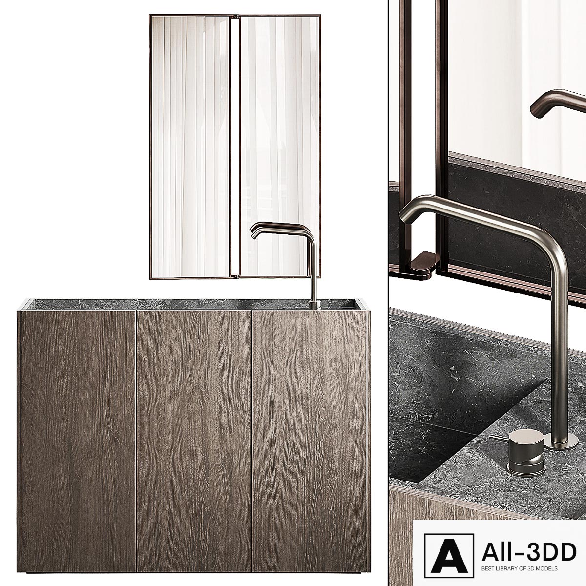 Bathroom furniture Ceadesign modern interior 3D model Bathroom furniture Ceadesign