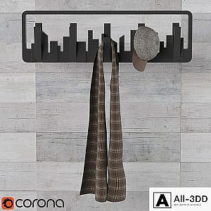 Umbra Skyline Multi Hook, men's cap and scarf