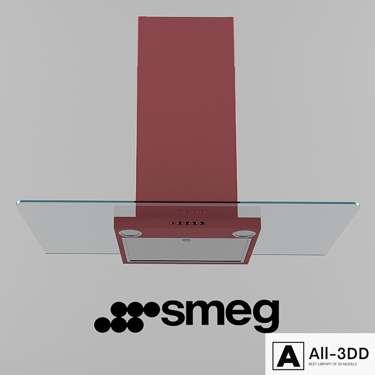 Smeg chimney hoods2 modern interior 3D model Smeg chimney hoods2