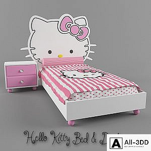 Hello Kitty Bed & Desk