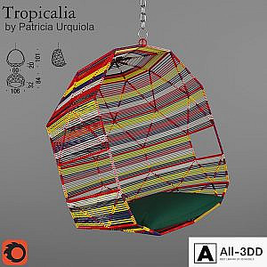 Tropicalia by Patricia Urguiola.Hammock-chair and pillow.