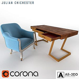 Julian Chichester: Library Chair + Onegin Desk