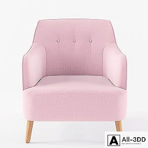 House Doctor Quest armchair dusty pink