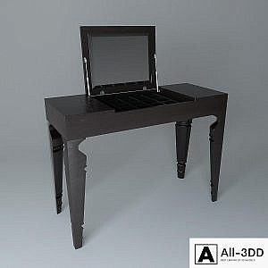 Dressing table with mirror Julie Black Two