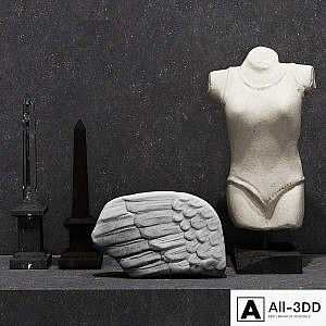Set of decorative sculptures