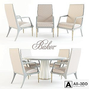 HELIODOR DINING TABLE + JASPER ARM CHAIR