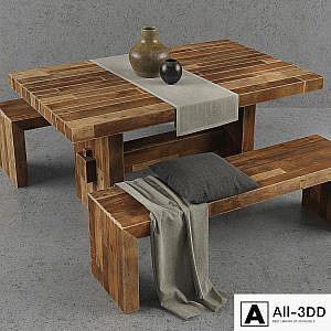 West Elm Emmerson dining table set