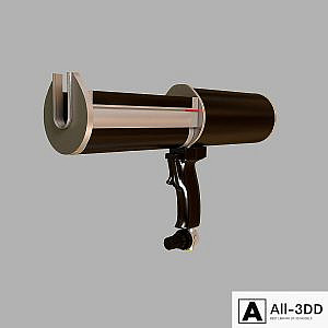 The gun for two-component adhesives