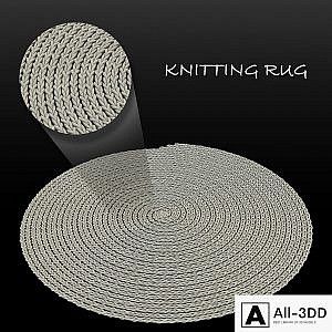 Knitting rug