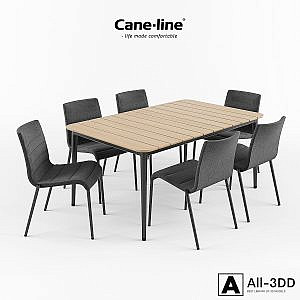 CANE-LINE Core Chair + Table