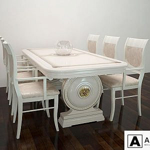 Table Epoque + chairs
