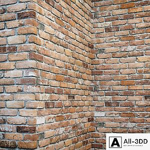 Brick wall with corners