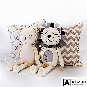 The Emily & Meritt Cat & Lion Plush