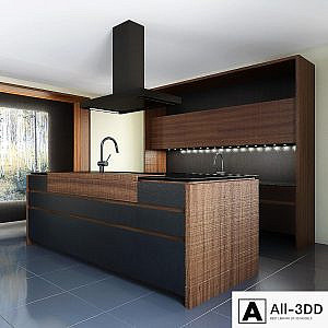 Kitchen Wind Cemento Eta Noir