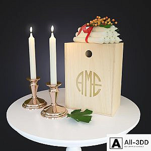 Decor Set Copper Candle Set