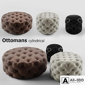 Cylindrical ottoman set - Ottomans cylindrical set