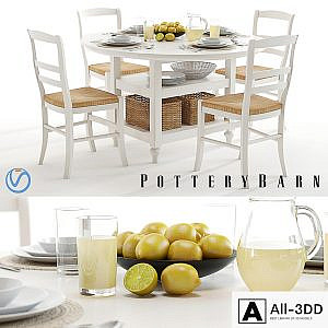 Pottery Barn Shayne and Isabella white