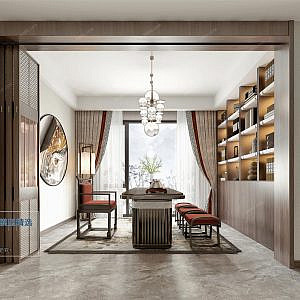 C004-中式风格-Chinese style-Vray model