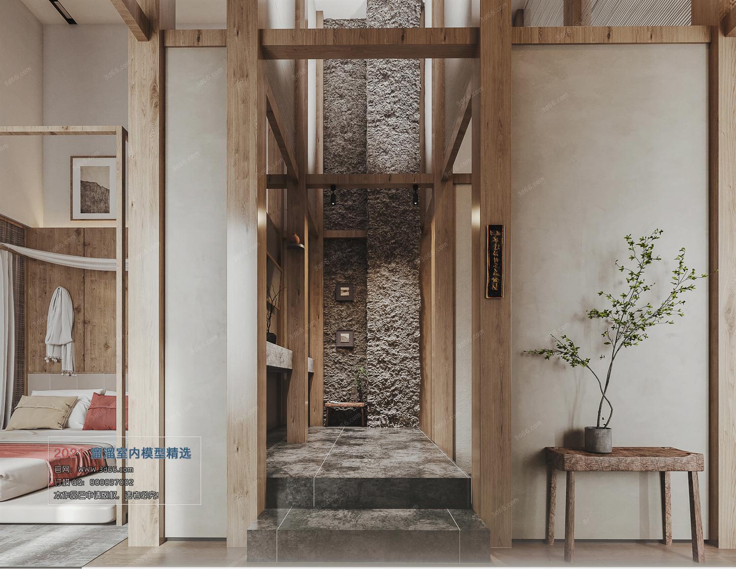 M001-北欧风格-Nordic style-Corona model modern interior 3D model M001-北欧风格-Nordic style-Corona model