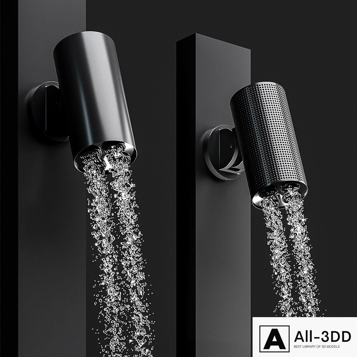 Shower Gessi Outdoor Wellness G02 modern interior 3D model Shower Gessi Outdoor Wellness G02