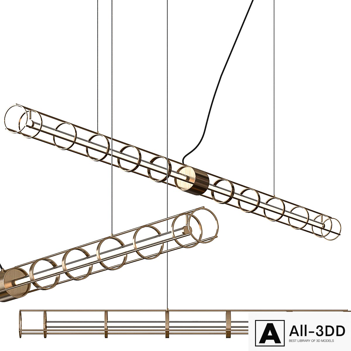 Baxter Space Lampada Pendant Lamp modern interior 3D model Baxter Space Lampada Pendant Lamp
