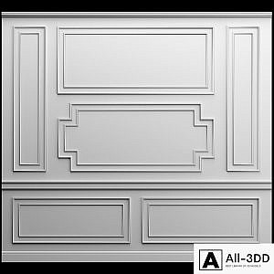 Wall panel - gypsum stucco molding