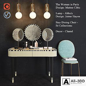 Decor set The Woman in Paris