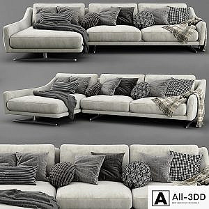 Bonaldo skid chaise longue sofa