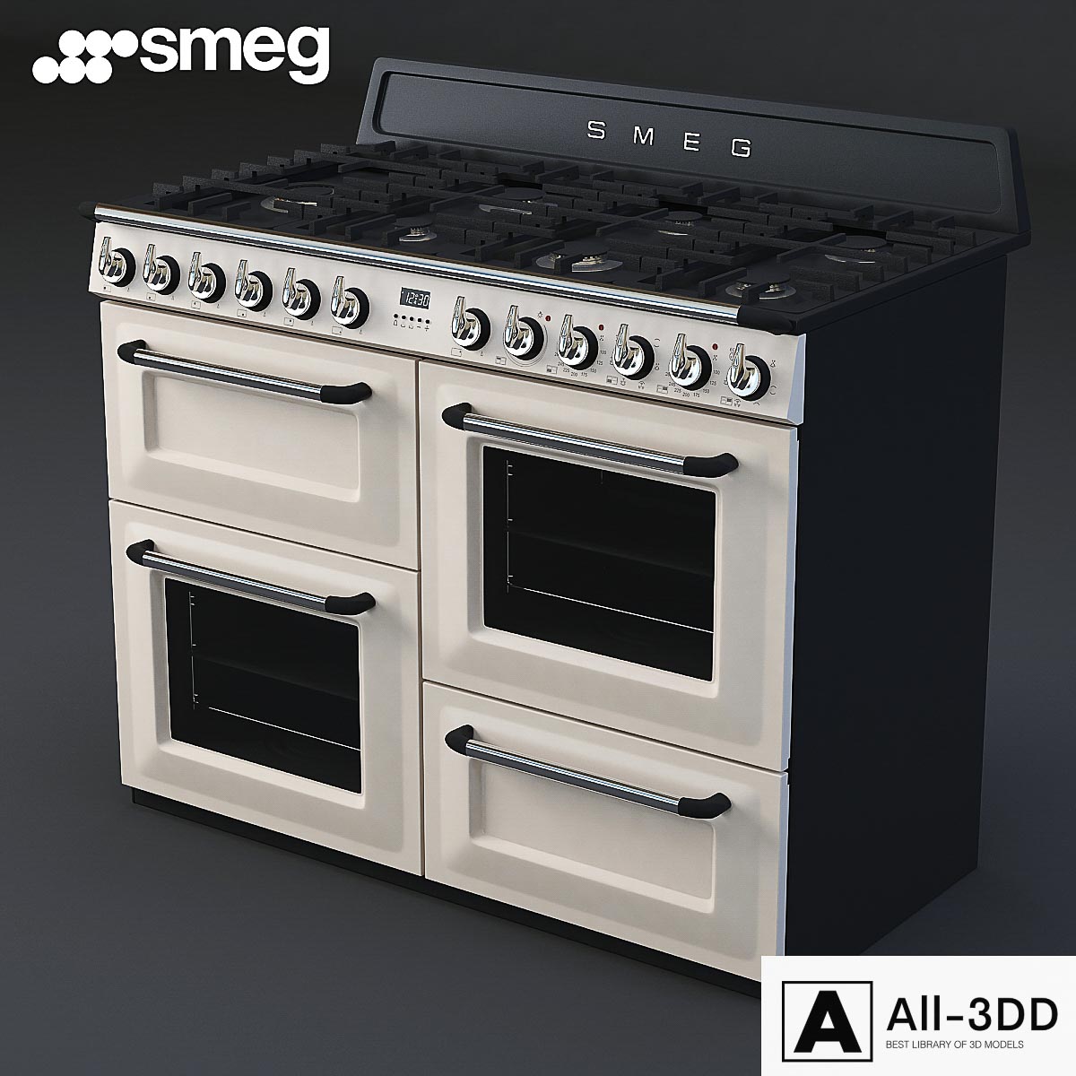 Smeg Victoria Aesthetic TR4110P1 modern interior 3D model Smeg Victoria Aesthetic TR4110P1