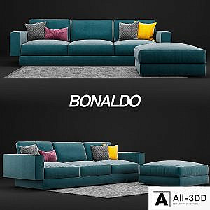Bonaldo All-One Sofa and Pouf