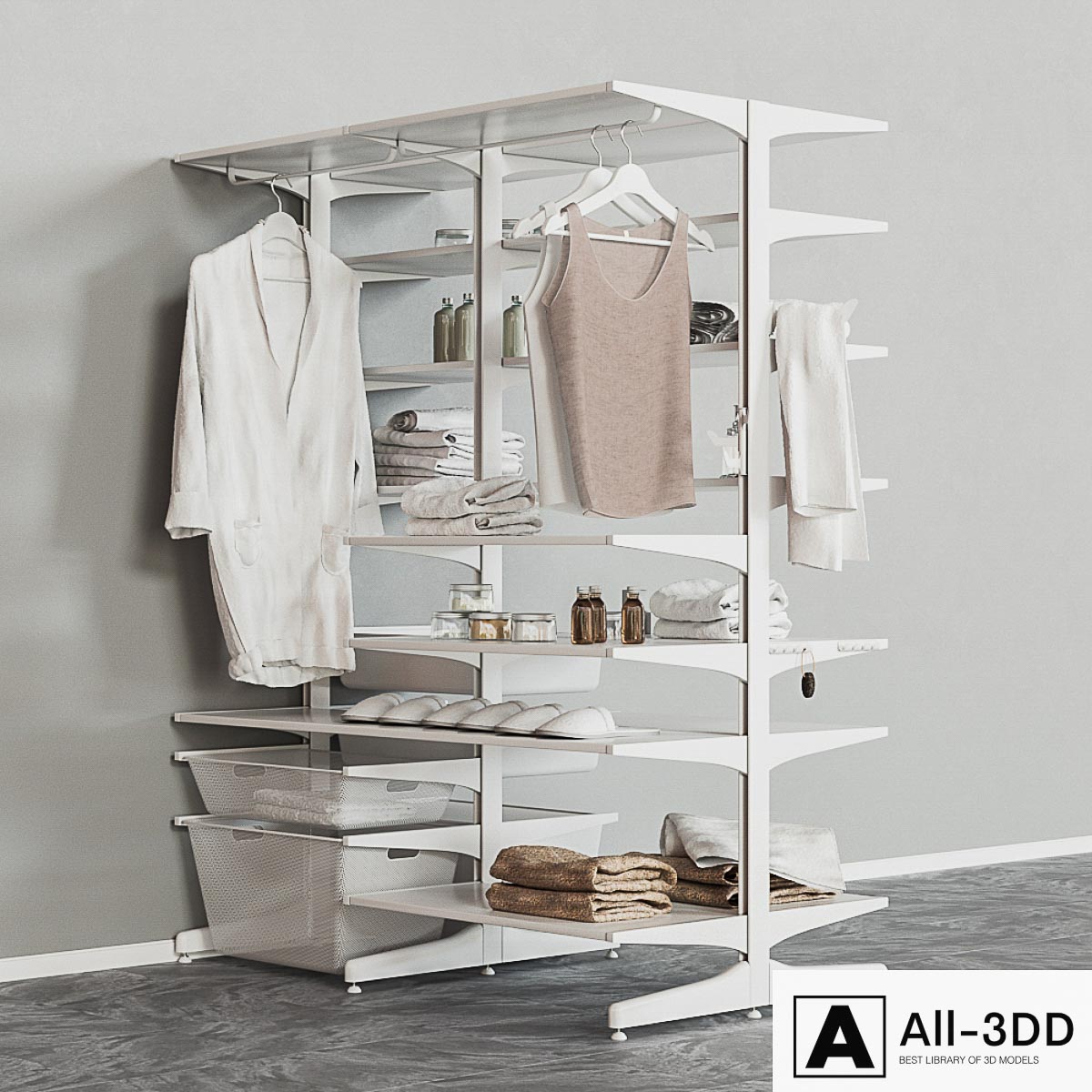 IKEA desk ikea BOAXEL БОАКСЕЛЬ7 / Bathroom accessories modern interior 3D model IKEA desk ikea BOAXEL БОАКСЕЛЬ7 / Bathroom accessories